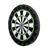 Dartboard aus weißem, schwarzem, gelbem und blauem dartscheibe (Vorderseite rechts)