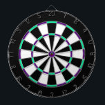 Dartboard aus weißem, schwarzem, grünem und blauem dartscheibe<br><div class="desc">Weiße,  schwarze,  grüne und blaue Metallkäfige Dartboard mit schwarzen Zahlen sorgen für stundenlangen Spaß in der Höhle Ihres Mannes. Das kann aber für jeden in der Familie genutzt werden. Die Farben Rot,  Braun,  Blau,  Gold und vieles mehr sind in majestätischen Farben gehalten.</div>