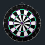 Dartboard aus weißem, schwarzem, grünem und blauem dartscheibe<br><div class="desc">Weiße,  schwarze,  grüne und blaue Metallkäfige Dartboard mit schwarzen Zahlen sorgen für stundenlangen Spaß in der Höhle Ihres Mannes. Das kann aber für jeden in der Familie genutzt werden. Die Farben Rot,  Braun,  Blau,  Gold und vieles mehr sind in majestätischen Farben gehalten.</div>