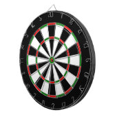 Dartboard aus weißem, schwarzem, rotem und grünem  dartscheibe (Vorderseite rechts)