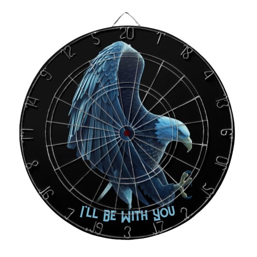 Dartboard Bald Eagle Heart Custom Quote Loyalty 1 Dartscheibe (vorne)