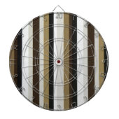Dartboard Beige Brown Stripe Dartscheibe (vorne)