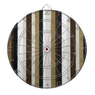 Dartboard Beige Brown Stripe Dartscheibe