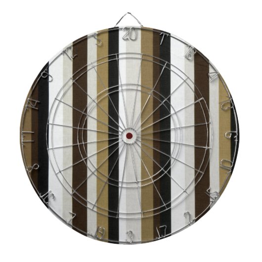 Dartboard Beige Brown Stripe Dartscheibe (vorne)