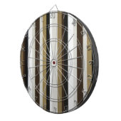 Dartboard Beige Brown Stripe Dartscheibe (Vorderseite rechts)