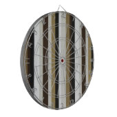 Dartboard Beige Brown Stripe Dartscheibe (Vorderseite Links)