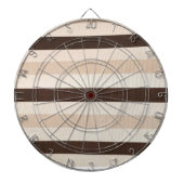Dartboard Beige Brown Stripe Dartscheibe (vorne)