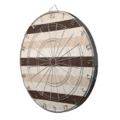 Dartboard Beige Brown Stripe Dartscheibe (Vorderseite rechts)