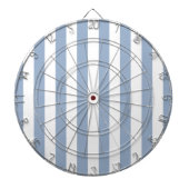 Dartboard Blau & Weiß Streifen Dartscheibe (vorne)