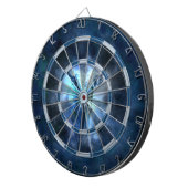 DARTBOARD-BLAUER WEISSER HIMMEL UND WOLKEN UND DARTSCHEIBE (Vorderseite rechts)