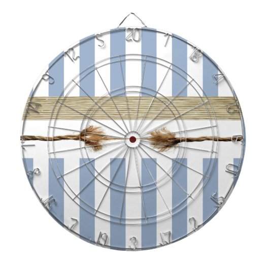 Dartboard Blue & White Stripe Dartscheibe (vorne)