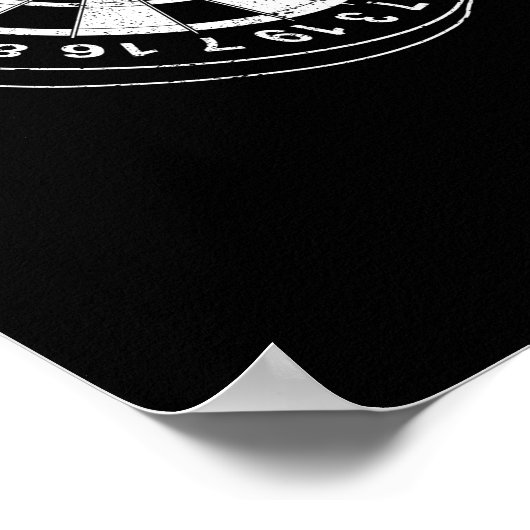 Dartboard Bulls Eye Dartplayer Fan-Mainboard Poster (Ecke)