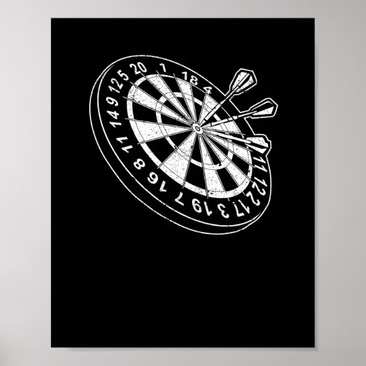 Dartboard Bulls Eye Dartplayer Fan-Mainboard Poster (Vorne)