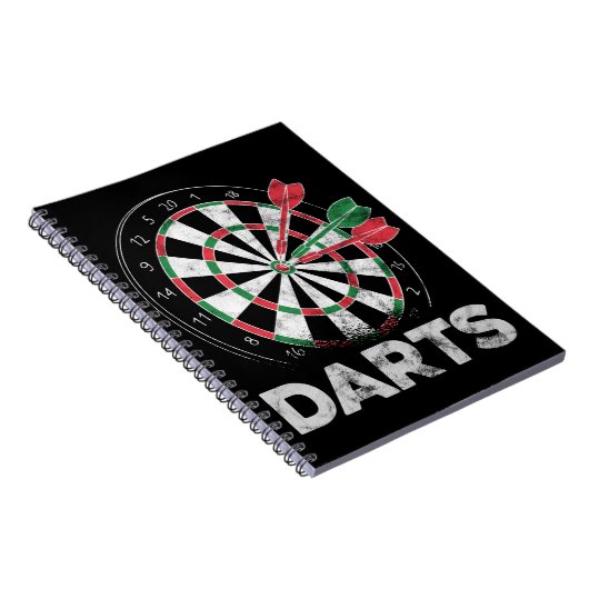 Dartboard Bullseye Dart Player Notizblock (Rechte Seite)