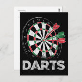 Dartboard Bullseye Dart Player Postkarte (Vorne/Hinten)