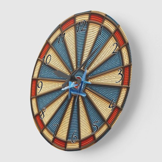 Dartboard Bullseye Große Wanduhr (Winkel)