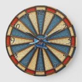 Dartboard Bullseye Große Wanduhr (Vorderseite)
