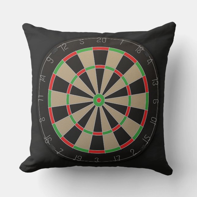 Dartboard Bullseye Lover Kissen (Vorderseite)