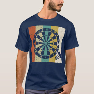 Dartboard Dart Aiming Throw Retro T-Shirt