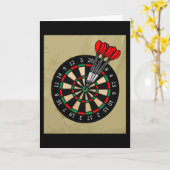 Dartboard Dart Player mit Darmpfeilen Karte (Gelbe Blume)