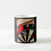 Dartboard Dart Player mit Dartboard-Pfeilen Kaffeetasse (Mittel)