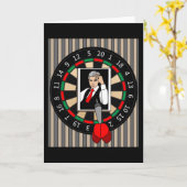 Dartboard Dart Player mit Dartboard-Pfeilen Karte (Gelbe Blume)