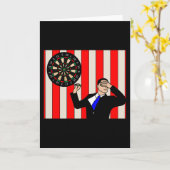 Dartboard Dart Player mit Dartboard-Pfeilen Karte (Gelbe Blume)