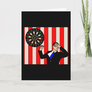 Dartboard Dart Player mit Dartboard-Pfeilen Karte
