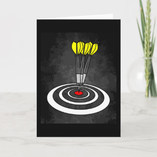 Dartboard Dart Player With Darts Arrows Karte