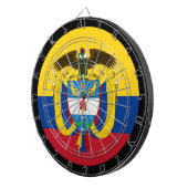 Dartboard & dartboard, kolumbianische Flagge / Spi Dartscheibe (Vorderseite rechts)