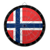 Dartboard & dartboard (Norwegische Flagge) / Spiel Dartscheibe (vorne)