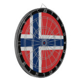 Dartboard & dartboard (Norwegische Flagge) / Spiel Dartscheibe (Vorderseite Links)