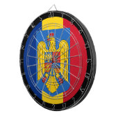 Dartboard & dartboard (rumänische Flagge) / Spielb Dartscheibe (Vorderseite rechts)
