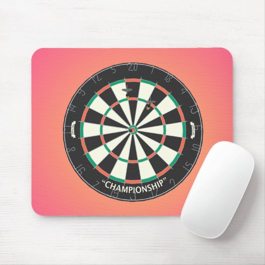 Dartboard & Darts: 3D-Modell: Mousepad (Mit Mouse)