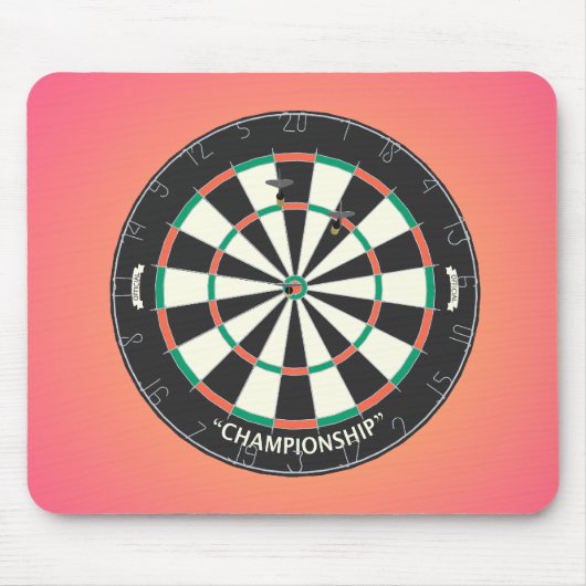 Dartboard & Darts: 3D-Modell: Mousepad (Vorne)