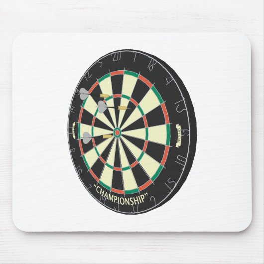 Dartboard & Darts: 3D-Modell: Mousepad (Vorne)