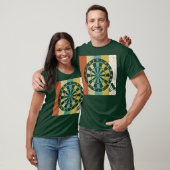 Dartboard Darts Dart Aiming Throw Retro T-Shirt (Unisex)