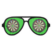 Dartboard Darts Player Fun Party Partybrille (Vorderseite)