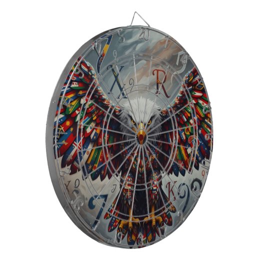 Dartboard Dartscheibe (Vorderseite Links)