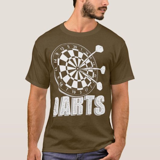 Dartboard Dartsplayer Premium T-Shirt (Vorderseite)