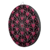 Dartboard-Decorative Red Hearts Dartscheibe (Vorderseite rechts)