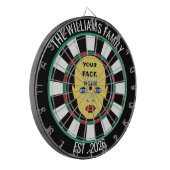 Dartboard Dein Gesicht hier Dartscheibe (Vorderseite Links)