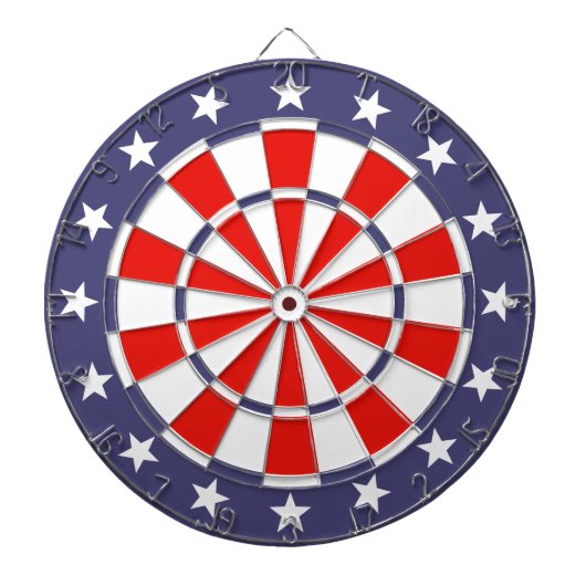 Dartboard der amerikanischen Flaggen Dartscheibe (vorne)