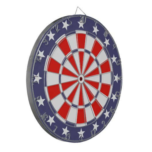 Dartboard der amerikanischen Flaggen Dartscheibe (Vorderseite Links)