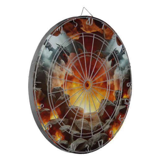 Dartboard der Drachenhöhle Dartscheibe (Vorderseite Links)
