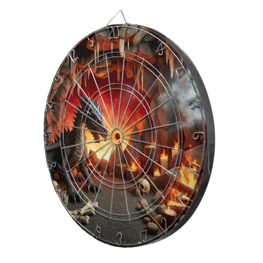 Dartboard der Drachenhöhle Dartscheibe (Vorderseite rechts)