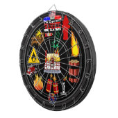 Dartboard der Feuerwehr Dartscheibe (Vorderseite rechts)