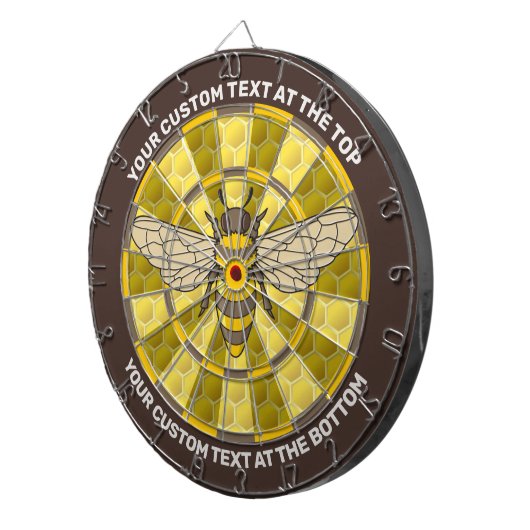 Dartboard der Honigbiene mit benutzerdefiniertem T Dartscheibe (Vorderseite rechts)