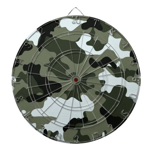 Dartboard der militärischen grünen Camouflage. Dartscheibe (vorne)
