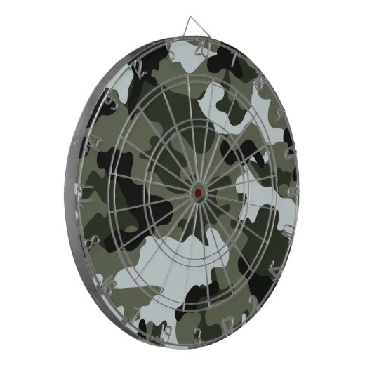 Dartboard der militärischen grünen Camouflage. Dartscheibe (Vorderseite Links)